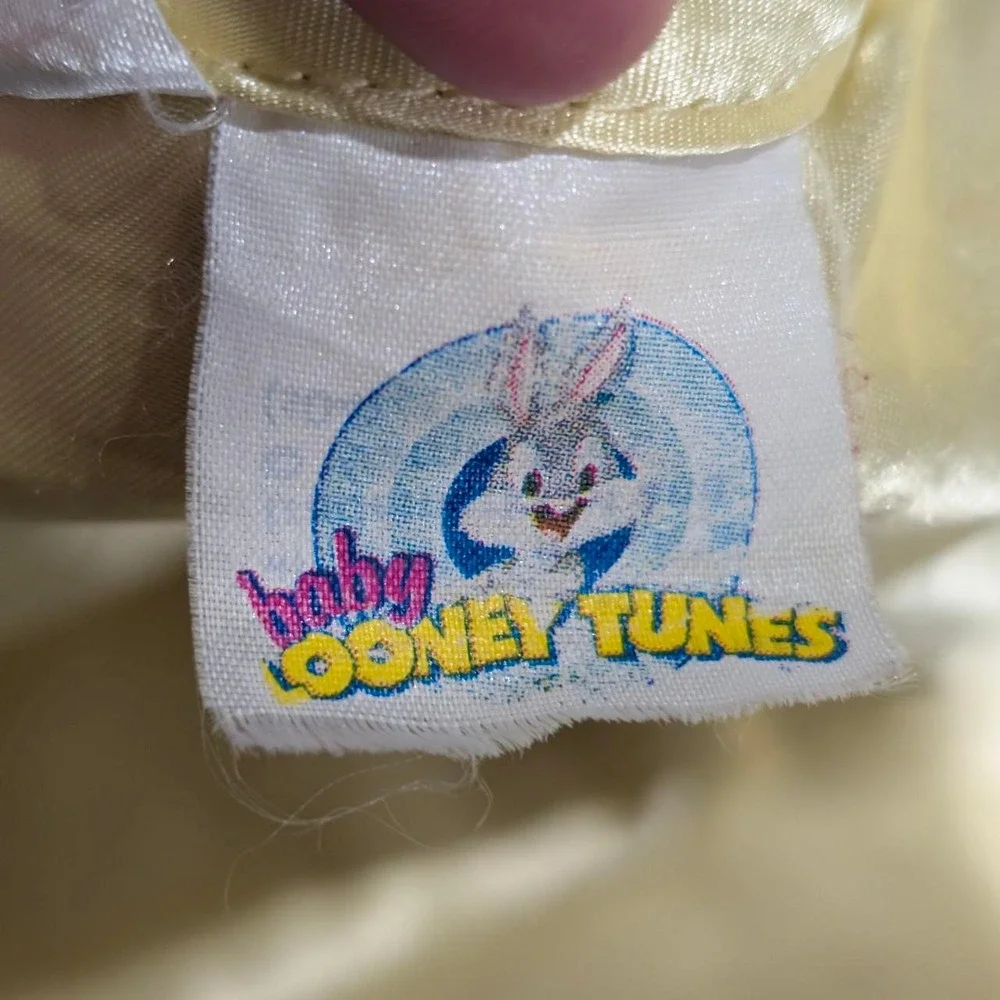 Vintage Looney Tunes Baby Blanket Yellow